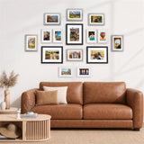decorUhome 15 Pack Assorted Picture Frame Set for Wall & Tabletop, PF15MTE