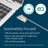 Kensington Slim NanoSaver 2.0 EQ Keyed Laptop Lock (K60630WW)