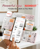 NIIMBOT B2 Label Maker Machine with Tape for Home Office, Pink
