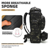 King'sGuard 100L Camping Hiking Backpack Molle Rucksack Military Camping Backpacking Daypack King'sGuard