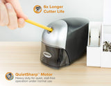 Electric Pencil Sharpener with Auto Stop & Bostitch 3 Hole Punch, 40-Sheet Capacity, Squeeze Technology Bostitch