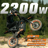 RM7 Electric Dirt Bike, Off-Road Motorcycle for Adults & Teens
