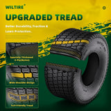 Wiltire 2 Pack 18x9.50-8 Lawn Mower Tire,18x9.50 8 Rear Turf Tires for Garden Tractor Riding Lawn mowers and Golf Cart,18x9.50-8nhs, 4 Ply Tubeless,1040lbs Capacity