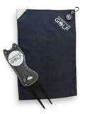 Aiming Fluid Golf Multi-Function Magnetic Golf Towel I Exclusive Wash Pocket I Magna-Anchor Technology w/Magnetic Ball Marker