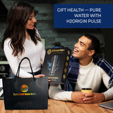 H2ORIGIN PULSE Hydrogen Water Bottle Generator, Up to 9000 PPB Hydrogen Bottle Water Ionizer with SPE/PEM Technology, 3-in-1 Portable Universal Adapter and Refreshing Mist Spray for Home Hydration