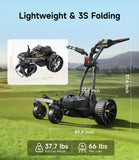 NAVEE Birdie 3X Electric Golf Cart with Follow Me, Remote Control, 36 Hole Battery, Smart Power Assist, All Terrain Wheels, Super Compact Electric Golf Push Carts