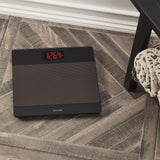 Taylor Glass Digital Bathroom Scale with Sure-Foot Slip Resistant Mat