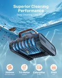 Gosvor LiteVac G1 Pool Vacuum for Inground & Above Ground Pools, Up to 200 Mins, Floor/Wall/Waterline/Shallow Area Cleaning with Smart Navigation, 15.2 lbs Lightweight, Double Filtration, Orange