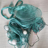 Width 10m Big Size Fishing Net Trap Iron Chain Sinker Deep Water Portable Fish Crab Crayfish Catcher Trap Fish Network(10m x 2m)