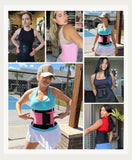 FeelinGirl Women’s Waist Cincher Belt Corset Slimming Adjustable Hook Loop Tummy Tuck Breathable Lightweight Khaki 3XL
