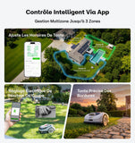 Raccoon 2 SE Robot Lawn Mower, Wire-Free Robotic Lawn Mower Without RTK for Max. 0.15 Acre Lawn Area, 1.18"–3.15” Cutting Height, with AI Obstacle Avoidance, 5Ah Fast-Charging Battery for Small Lawns