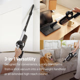 VACDOCK CoreJet5+ Cordless Vacuum Cleaner, 450W 150AW 33KPA Self-emptying Stick Vacuum with All-in-One Dock & 2 Rechargeable Battery for Home, Pet Hair, Carpets and Floors, 3 Power Modes Up to 60 Mins