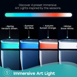 HOROW T38 Artistic Smart Toilet, Bidet Toilet with Powerful Flush, Auto Open/Close Lid, Instant Warm Water, Elongated Heated Seat, Dryer, Night Light, Deodorization