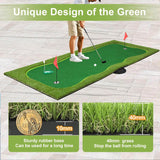 Luricaa Golf Putting Green Mat for Indoor Outdoor, Professional Golf Training Mat Aids for Professional Practice (5×12ft G)