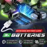 NUTTY TOYS RC Stunt Airplane for Kids & Adults - 3X Extended Battery Life, Top LED Jet Fighter 2026, Remote Control Plane Ages 8+, 360° Flip & Roll Drone, Best Easter Basket Stuffers & Boys Gifts Idea