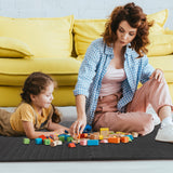 ZENY Puzzle Exercise Mat Gym Flooring Mat Interlocking Foam Mat 24 Tiles 3/4'' Extra Thick Floor Mats Exercise Equipment Mat Baby Play Mat 96 SQ. FT, Black ZENY