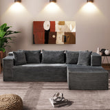 106” Modular Sectional Sofa, Cloud Sectional Couch with Deep Seat, Modern Modular L-Shape Sofa Couch with Chaise,Upholstered Couches for Living Room Bedroom No Assembly Required