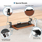 BONTEC Under Desk Keyboard Tray, Pull-Out Keyboard & Mouse Platform