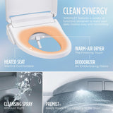 TOTO® WASHLET® S5 Electronic Bidet Toilet Seat with Instantaneous Water Heating, PREMIST and EWATER+ Wand Cleaning, Elongated, Sedona Beige - SW3446#12