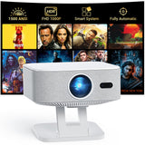 [1500 ANSI/Built-in APPs] Smart Projector with Wifi and Bluetooth: NICPOW Native 1080P Outdoor Projector, Compatible with Netflix, Auto Focus & Keystone, Portable Proyector for Home & Outdoor Use