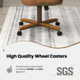 Set of 4 Chairs, Chairs with Wheels for Kitchen Room