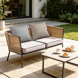 22x22 inch Outdoor Chair Cushions Set of 4,Cream Patio Chair Cushion with Handle and Ties