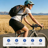 TAZATA Bike Speaker, IPX7 Waterproof & Dustproof Portable Bluetooth Speaker for Scooter Handlebar, Enhanced Bass, Shower Speakers, 11H Battery, Versatile Strap,TWS Bike Accessories for Travel Outdoor