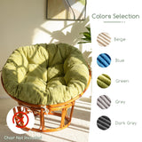 HIGOGOGO Papasan Chair Cushion with Corduroy Cover (Without Chair