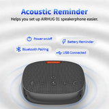 Conference Speaker and Microphone, Bluetooth Speakerphone with 360° Voice Pickup, Advanced Noise Reduction AIRHUG