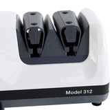 Chef'sChoice Professional Electric Knife Sharpeners UltraHone With 100-Percent Diamond Abrasives And Precision Angle Guides For 20-Degree Straight-Edge and Serrated Knives, 2-Stage, White