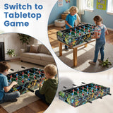 GYMAX Foosball Table, 37 Inch Soccer Table Game with 2 Balls, Manual Scorers, Sturdy MDF Construction for Game Room, Home, Office, Family Night