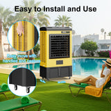 AKIRES 8980CFM Swamp Coolers,Portable Evaporative Air Cooler for 1730 Sq.ft of Space, Cooling Fan for Outdoor,Indoor Use(55IN)