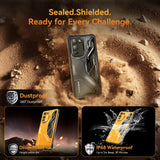 Blackview Fort 5 Rugged Phone Unlocked, Android 16 Outdoor Smartphone, 36GB RAM 256GB ROM, 108MP Night Vision Camera, 6.78" FHD+ 120Hz Display, 5000mAh Battery 10.7mm Slim Waterproof Cell Phones