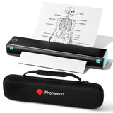 Inkless Printer Compatible with Phone Laptop for Home Use Car School Office, Come with Carry Case