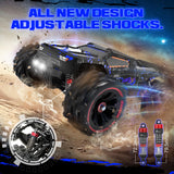 1:14 Scale RC Cars for Adults, 60KPH High Speed RC Truggy, 4X4 Off-Road Remote Control Truck, Waterproof Electric Car with 2S Battery, All Terrain RC Vehicle for Snow, Sand, Beach & Rocky Surfaces