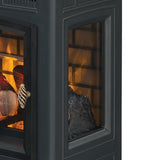 duraflame Freestanding Electric Fireplace Stove Heater with 3D Flame Effect for 1,000 Sq. Ft. Room, Black