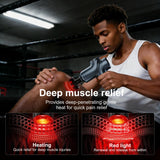 LEERCON Massage Gun with Heat, Deep Tissue Back Massager for Pain Relief, Mini Muscle Percussion Massage Gun, Birthday Gifts for Men Women Dad Home, Office & Travel, Blue