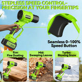 Leaf Blower Cordless with Battery and Charger, Cordless Leaf Blower with Rotatable Body, 2-Pack 20V Batteries, Variable Speed; Handheld Blower for Lawn Care, Car, Patio, Commercial Cleanup