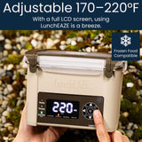 LunchEAZE Core Gen 2 Cordless Heated & Electric Lunch Box – Battery-Powered, 4-Cup Capacity, 220°F, Automatic Scheduled Heating for Hot Meals Anywhere