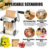 Manual Shredder, Hand Crank Raffia Shredding Machine for Crafting, Vegetables, and Paper - Durable, Easy to Use, Ideal for Home and Garden Projects
