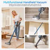 BlueEpic Cordless Vacuum Cleaner, 45KPA 45Mins Rechargeable Vacuum Cordless, Stick Vacuum with 2 Adjustable Modes, Handheld Vacuum for Home/Pet Hair/Carpet/Floor