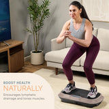 Lifepro Waver Vibration Plate Exercise Machine – High-Intensity Vibration Plate for Lymphatic Drainage – Full-Body Workout Vibrating Platform with Loop Bands – Fitness Equipment for Strength & Toning