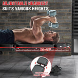 XDDIAS Workout Bench, Adjustable Weight Bench with Leg Extension and Leg Curl, Extended Headrest, 900LBS Preacher Curl Bench Incline Decline Flat Workout Bench for Home Gym Full Body Exercise XDDIAS