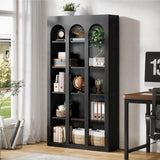 Tribesigns 5-Tier Arched Bookshelf, 70.87-Inch Mid Century Modern Bookcase