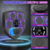 Smart Music Boxing Machine for Adults and Kids, Bluetooth Boxing Equipment with Boxing Gloves, Wall Mounted Electronic Punching Machine for Home Gym Workout Indoor