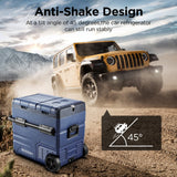 BODEGACOOLER 12 Volt Car Refrigerator,59 Quart (55L)12v Portable refrigerator,Car Fridge Freezer, -4℉-68 (2 Doors)