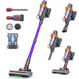 ozeeco Cordless Vacuum Cleaner, 650W/55KPA/70Mins Vacuum Cleaners for Home, Self-Standing Stick Vacuum with Wall Mount Charging and Auto Mode, Touch Screen, Vacuum Cordless for Pet Hair/Carpet/Floor