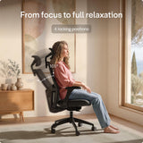 Desktronic Ergonomic Office Chair — Adjustable Desk Chair with Lumbar Support, Headrest, Armrests, Breathable Mesh Back, Height Adjustment, Comfortable Home Office Chair for Long Hours