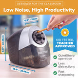 Bostitch Office Heavy Duty Electric Pencil Sharpener, Classroom, Silver