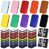 WILLBOND 50 Sets Manicure Set Bulk Gifts for Mother's Day, 8 in 1 Nail Clippers Kit with Travel Case for Father's Day, Nail Care Kit Stainless Steel Pedicure Grooming Tools for Family(Classic Style)